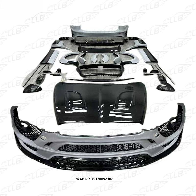 Modified and Upgraded Bonnet Front and Rear Bumpers Wide-body for  Bentayga Partially Carbon Fiber Body Kit