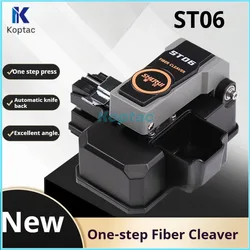 New Fiber Optical Cleaver ST06 Automatic 1 Step With 16 Points Blade Press To Finish Fiber Optic Cutting FTTH