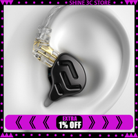 KZ ZNA 12MM Dual-magnetic Cavity Dynamic In Ear Earphones HiFi Bass Monitor Earbuds Sport Headset Headphones