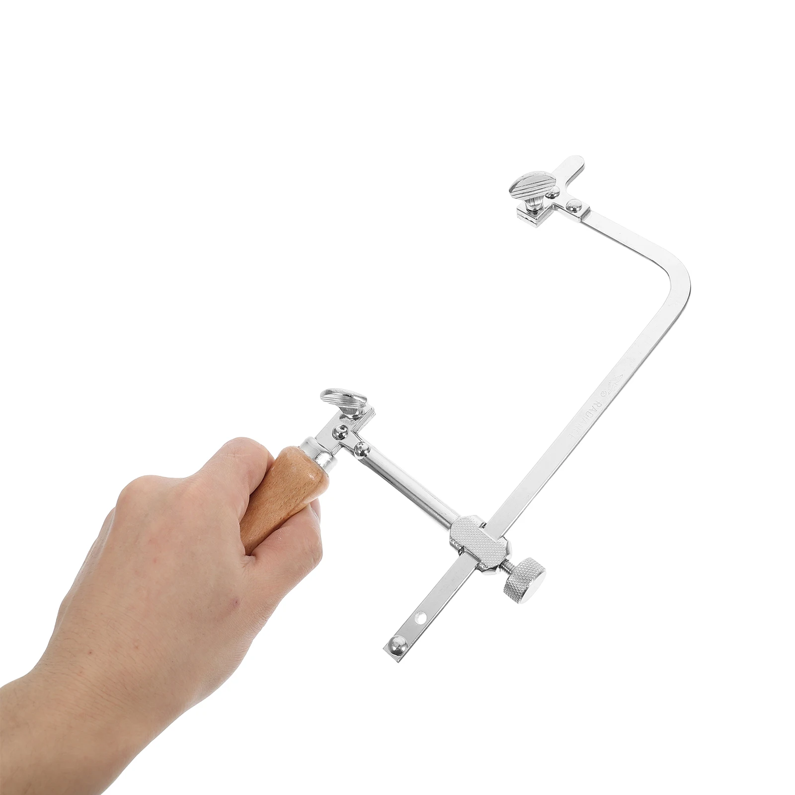 

Ergonomic Handle Coping Saw Adjustable Tension Wire Saw Precision Cutting Lightweight Compact Flexible Jewelry Making Durable