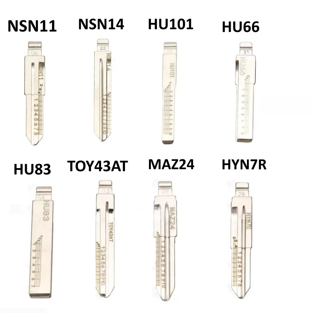 

20 шт./лот HU66 TOY43AT MAZ24 HU83 HYN7R NSN11 NSN14 HU101 Гравированные заготовки ключей для слесарей