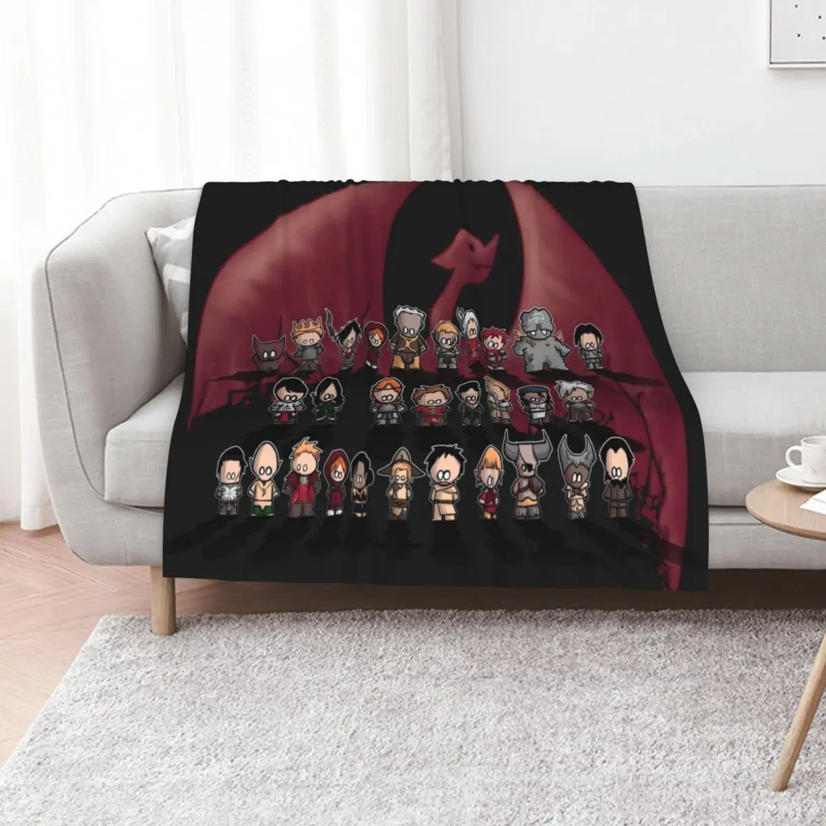 Dragon age trilogy Throw Blanket Year Round Soft Comfortable Blanket for Home