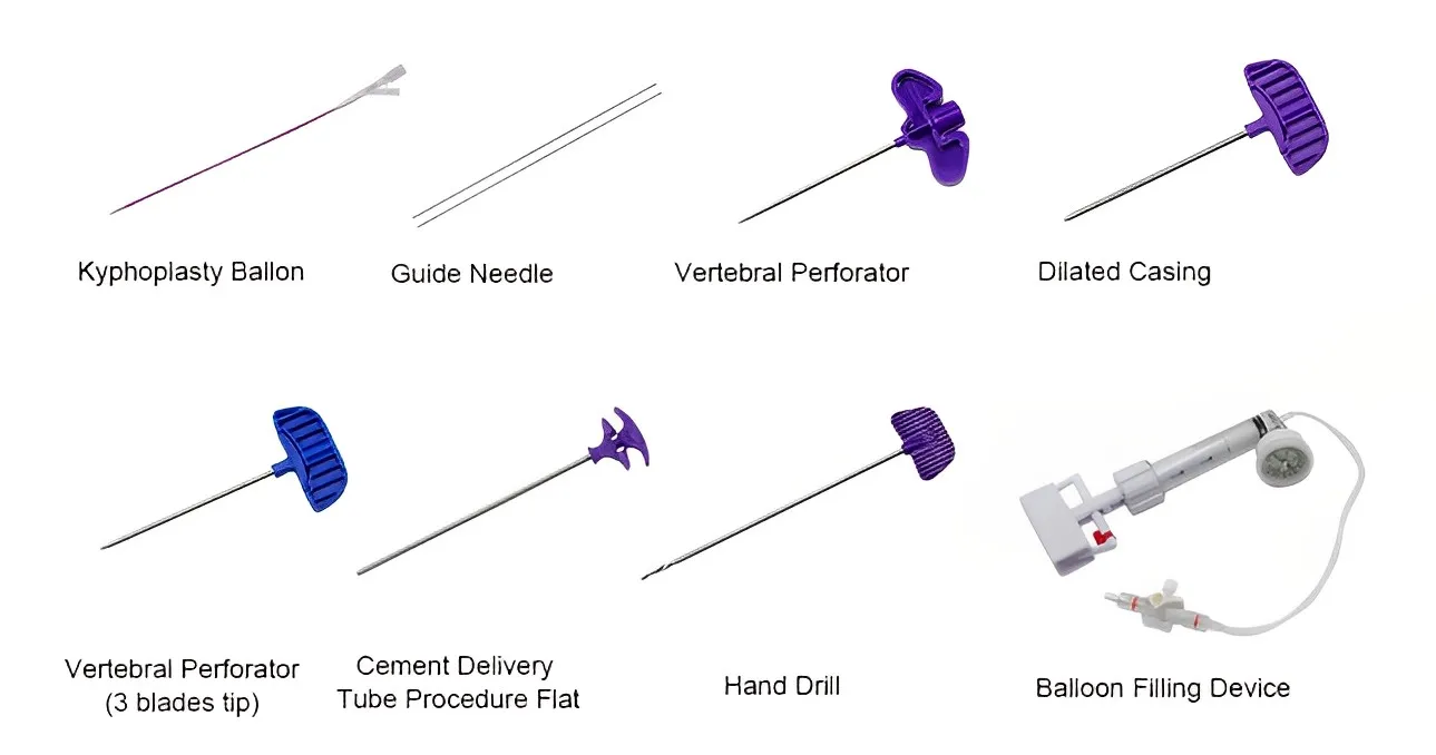 Kyphoplasty Ballon Filling PKP 3.7 Thoracic Layer By Layer Puncture Vertebral Perforator