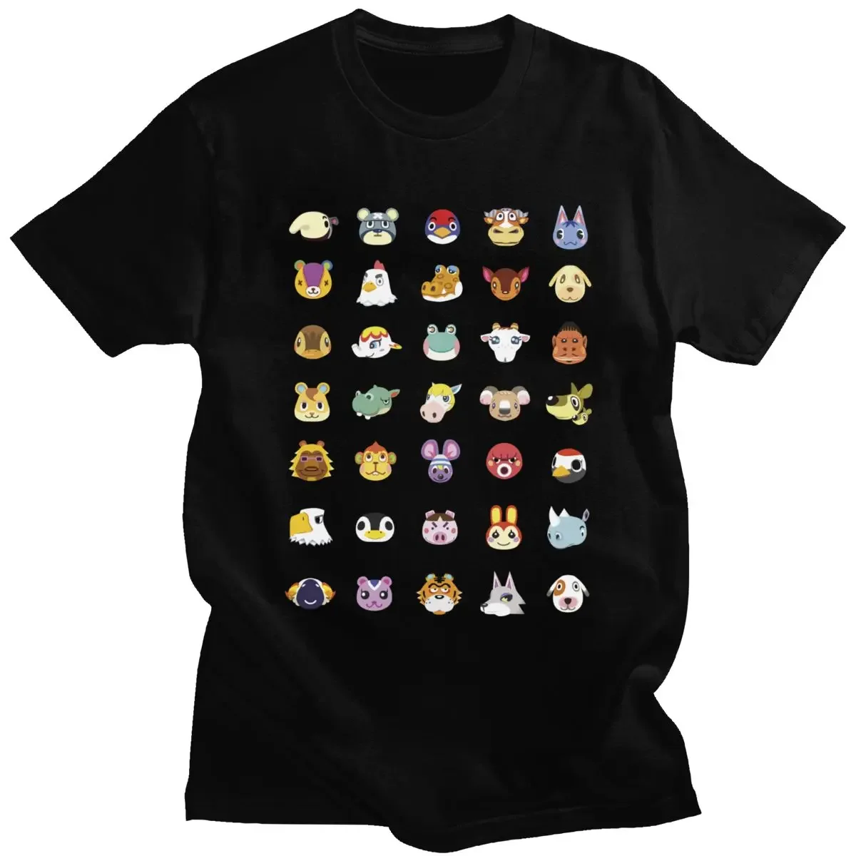 Animal Crossing Womens Street Oversized T-Shirt O Neck Cool Casual Summer Man T Shirts Short Sleeve Men Tees Fashion Tops