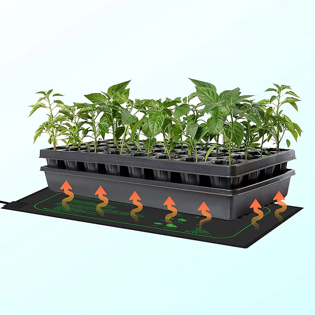 

Heating Mat Waterproof Plant Germination Pad Soft Even Heat Distribution Indoor Potted Plant Warmer Propagation