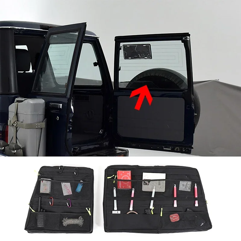 For Toyota Land Cruiser LC71 LC76 2007+ Car Multi-functional Tool Organizer Package Storage Bag Car Interiors Accessories