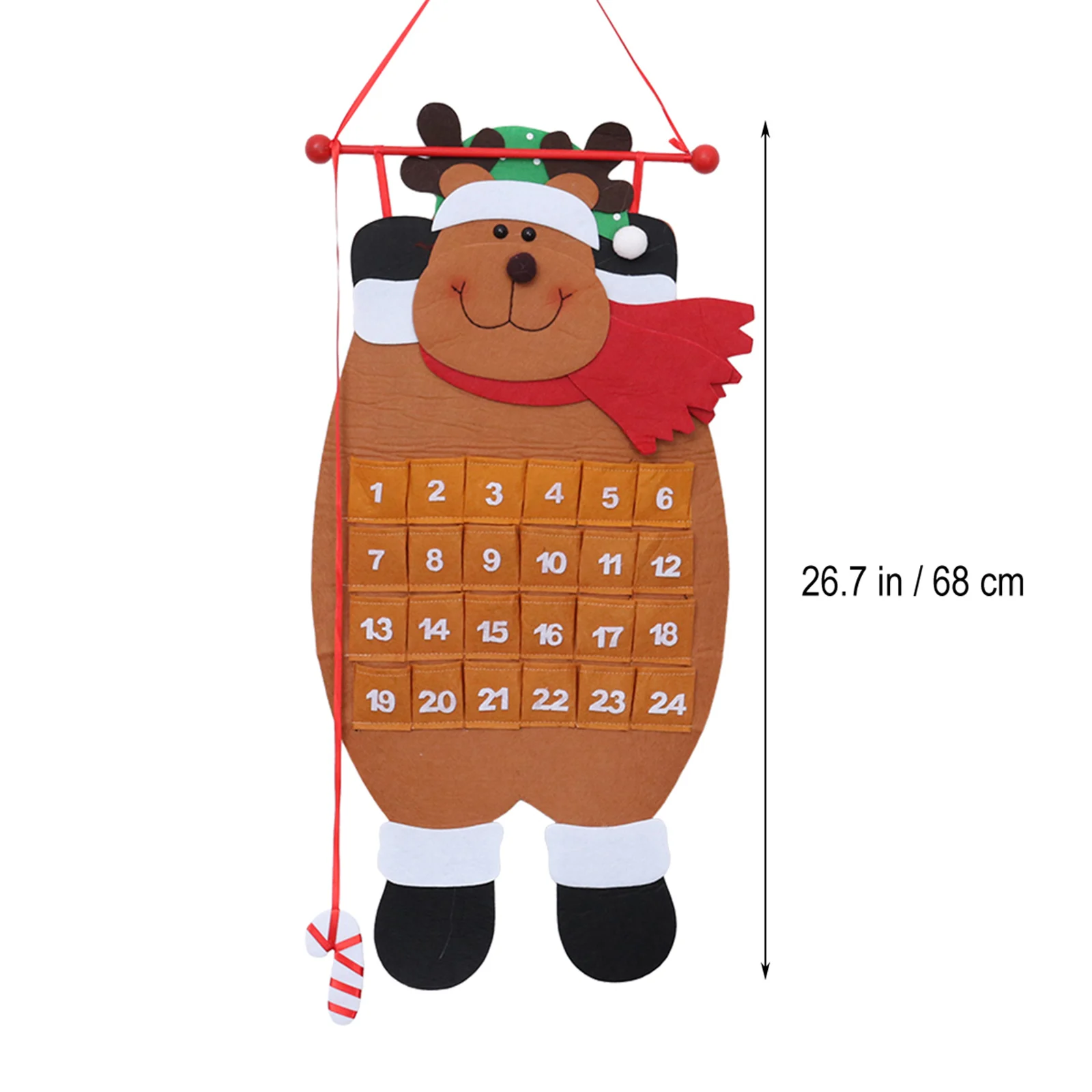 

Christmas Tree Ornaments Reusable Countdown Calendar Xmas Decor Premium Material Non Fading Eco Friendly Party Supplies