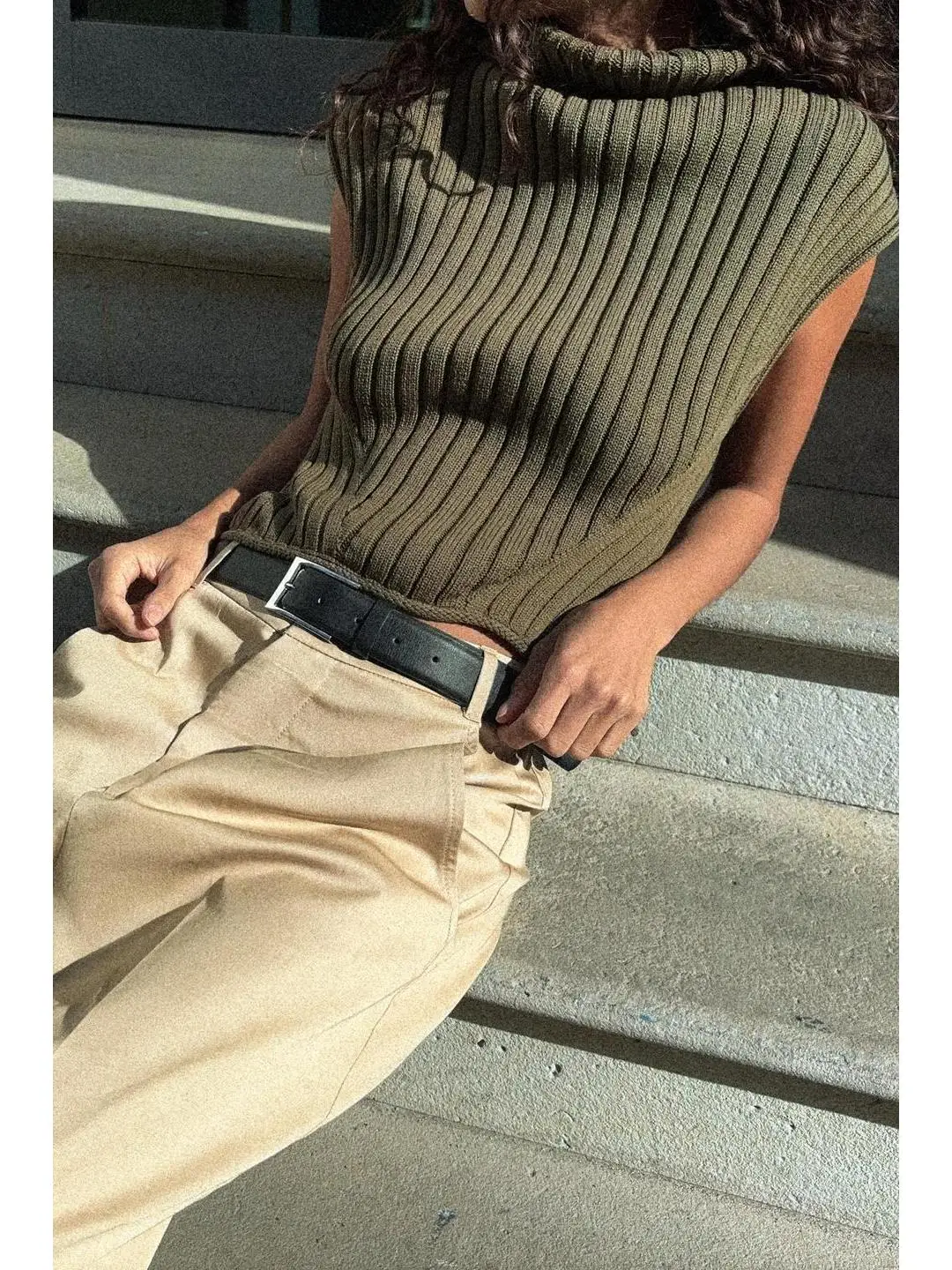 

Slim Fit High Collar Knitted Vest Top Color Svel Early Autumn Faion Ladies Clothing Warehouse Direct ip