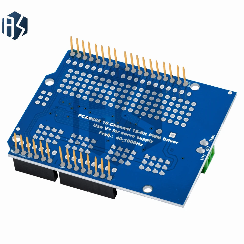 Picture 4: GREAT IT v2 I2C Motor Driver Shield for Arduino: Stepper & Servo Control with PWM – Robot Control Kit Compatible