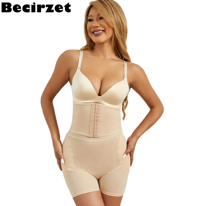 Becirzet High Waist shapers Hip Pads Shapewear Flat Belly Reducing Panties Tummy Control Shorts Body Shaper Women's Underwear