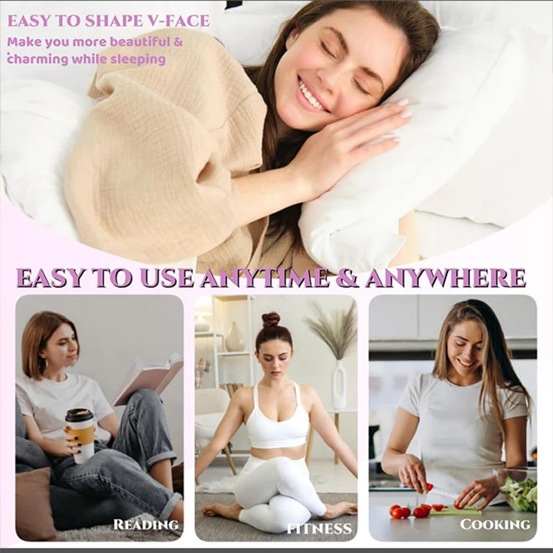 Chin Strap for Sleeping Face Lift Tape for Double Chin for Women Reusable V Line Lifting Mask Adjustable Facial Slimming Belt Ja