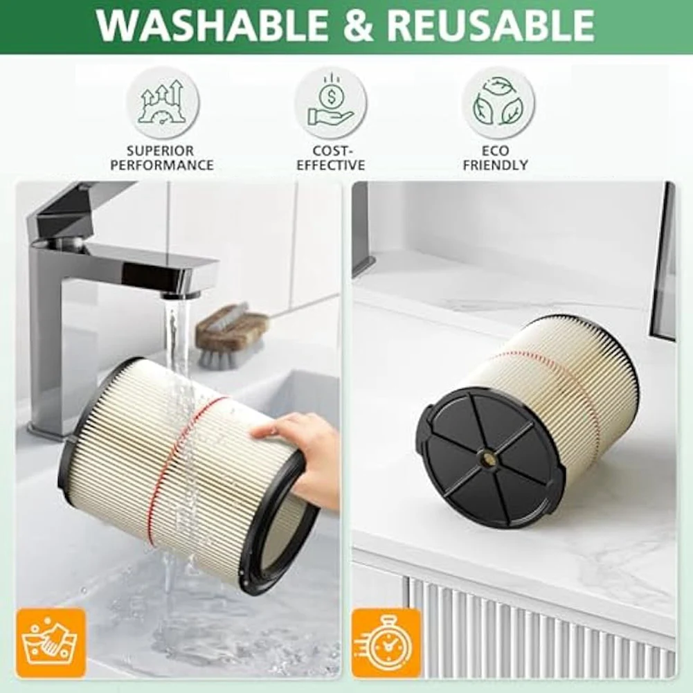 

AA19 Replacement Filter For Craftsman CMXEVBE17590 Wet Dry Vac For 5 To 20 Gallon Shop Vacuums Part 9-38754