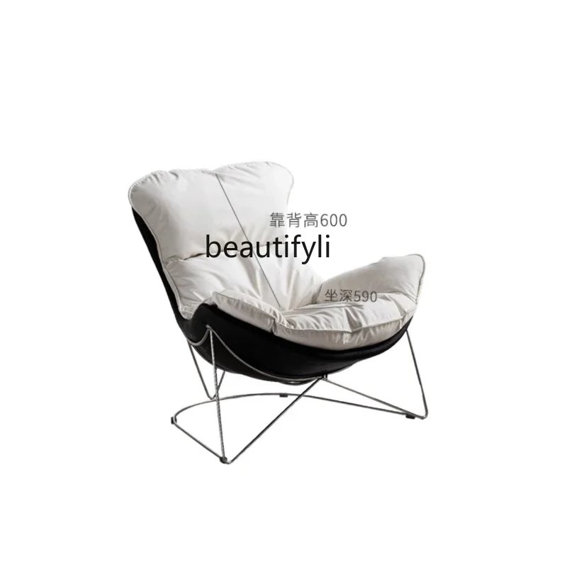 

Nordic Single Light Luxury Modern Couch Living Room Single Snail Designer Leisure Chair HY