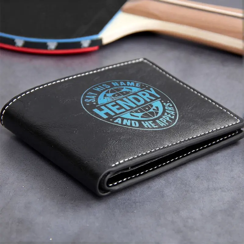 HENDRY Carteira de couro PU premium design minimalista leve durável uso diário para homens e mulheres estilo compacto elegante