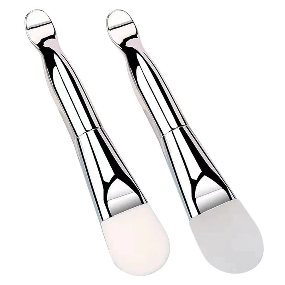 2 pezzi maschera gelatina di bellezza doubleended setole morbide in silicone lavaggio viso fibra detergente viso spazzola detergente viso salone di viaggio