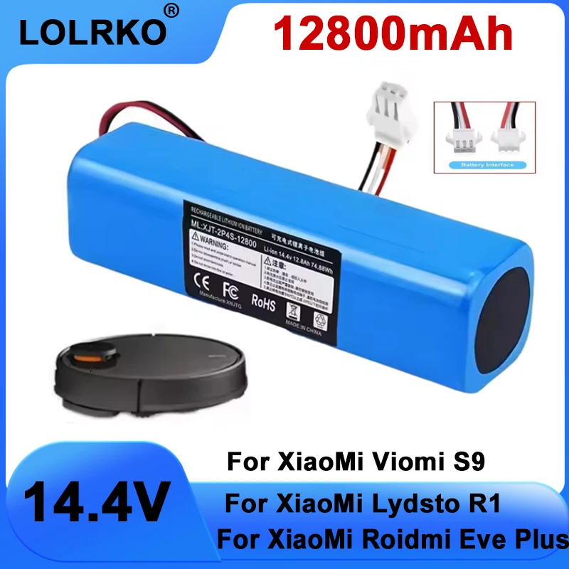 

12800mAh li-ion battery for Arnagar S8 Pro Tesvor M1 Kyvol Cybovac S31 for Andere Para VXVC07/111213/1415/Vacuum Cleaner Robot