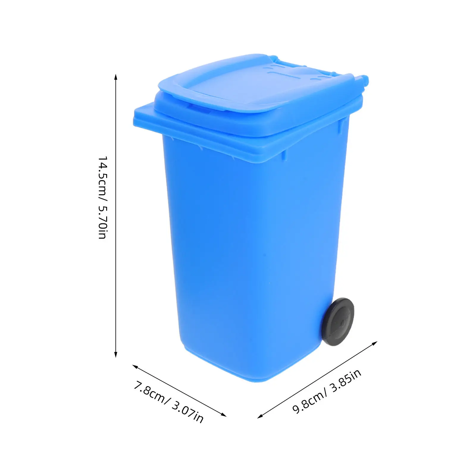 4 Pcs Desk Trash Can with Lid Countertop Dorm Organizer Desktop Craft Tool Holder Bin Small