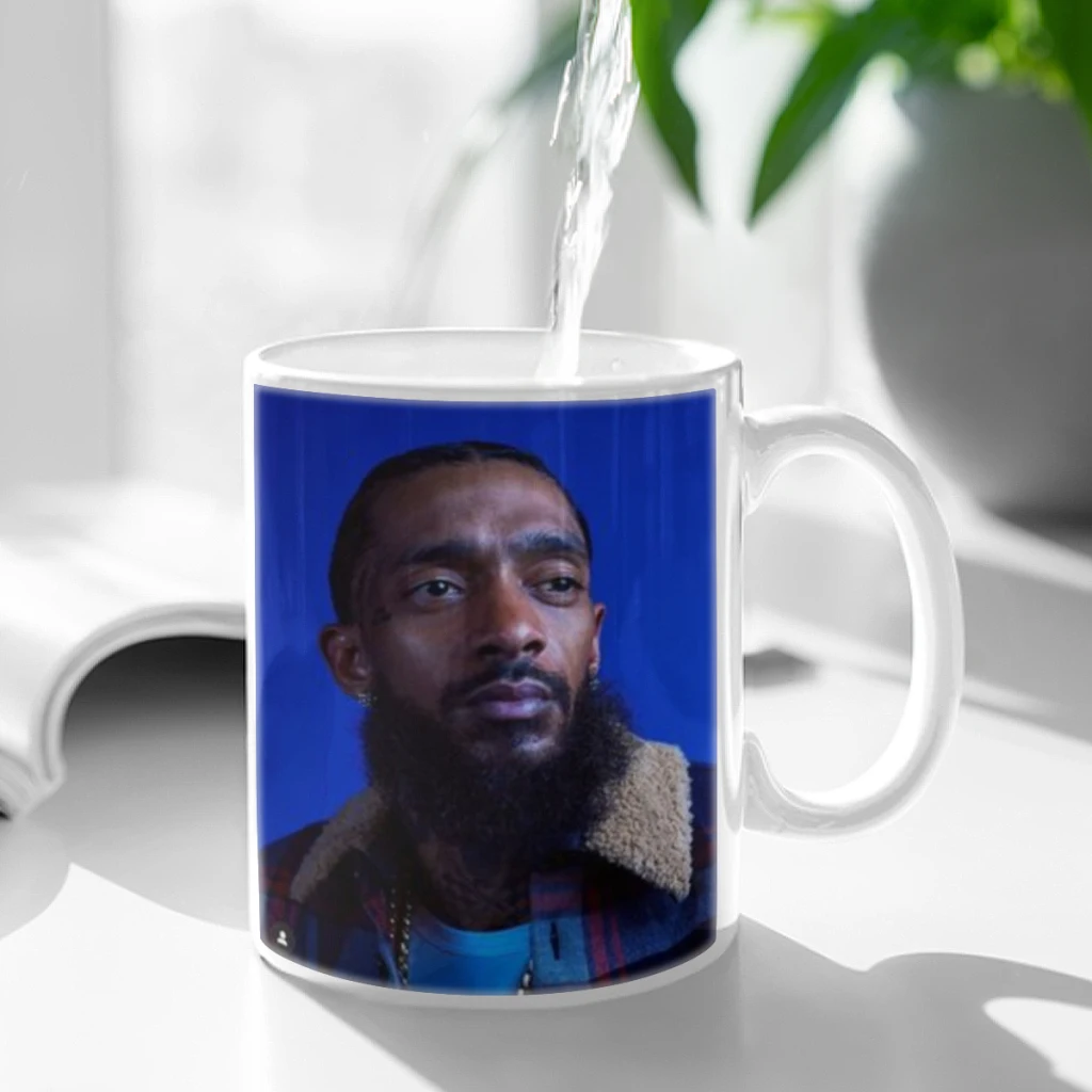 

Nipsey Hussle American Rapper Ceramic Cup Coffee Oatmeal Breakfast Cup Creative Personality Mug