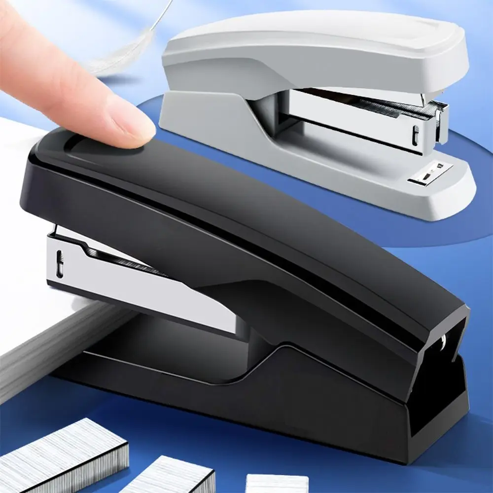 Use 24/6 Staples Stapler Mini Portable Color Stapling Machine Effortless Large Size Manual Binding Tool Bookbinding Supplies
