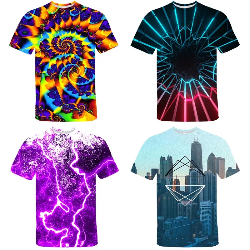 Gradient Tie Dye TShirt 2021 Summer Unisex Clothing Kids Plus Size Short Sleeve T-shirt Pullover Casual Tee Top Magliette Donna