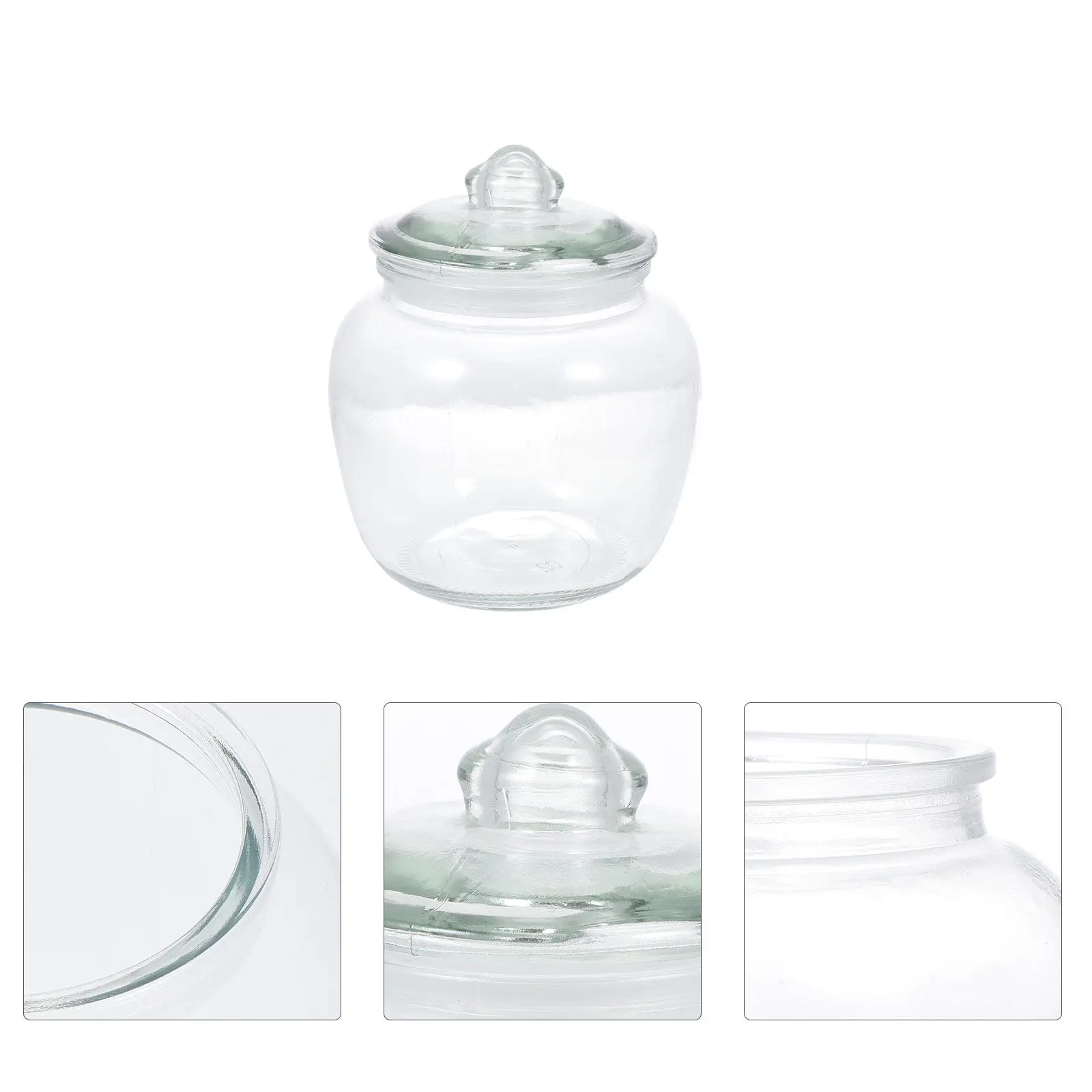 Exquisito Tarro de Vidrio Sellado para Encurtidos, de Gran Capacidad, Reutilizable y Hermético, para Encurtidos, Granos, Cereales, Granos de Café, Especias y Barritas