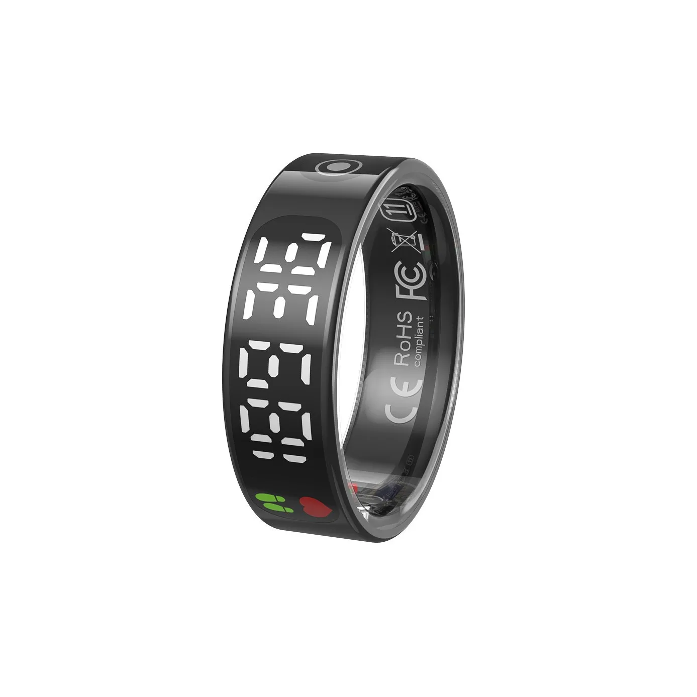 SmartRing Digital heart rate HRV blood oxygen monitoring Gesture page turning exercise step counting Bluetooth smart ring