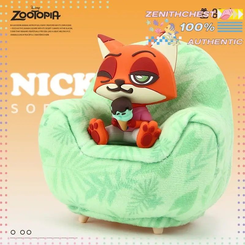 Zootopia 2 Official Licensed Sofa Pat Lamp Blind Box Nick Judy Night Light Anime Cartoon Collectible Bedroom Desk Decor Gift