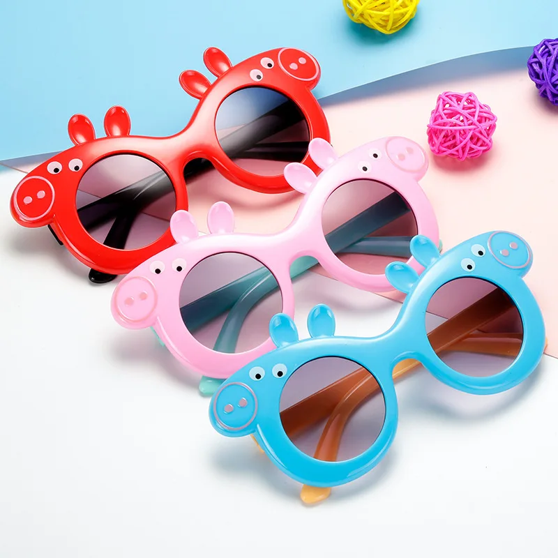 Cartoon Anime Peppa Pig Sunglasses George Children\'s sunglasses Outdoor Glasses sandy beach garden Sunglasses Children toy gift