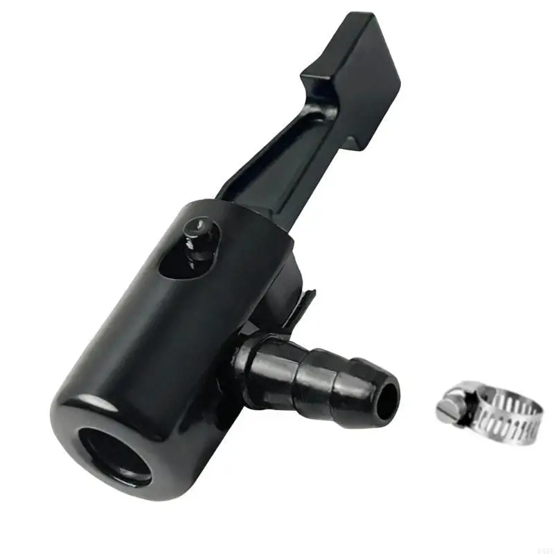 D5BE Air Pumps Nozzle 6.3MM with Zinc Alloy Construction Leak Less Design for Tires