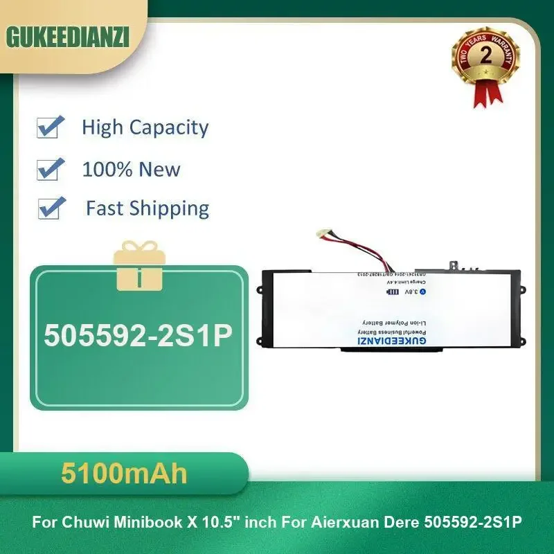 

5100 мАч 505592-2S1P аккумулятор для ноутбука Chuwi Minibook X 10,5 дюйма для Aierxuan Dere 505592-2S1P высокая емкость