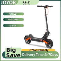 JOYOR S5-Z Electric Scooter, 48V 13Ah Battery, 600W Motor, 10*3-inch Tires, 25km/h Speed, 40-55km Range, Front & Rear Disc Brake