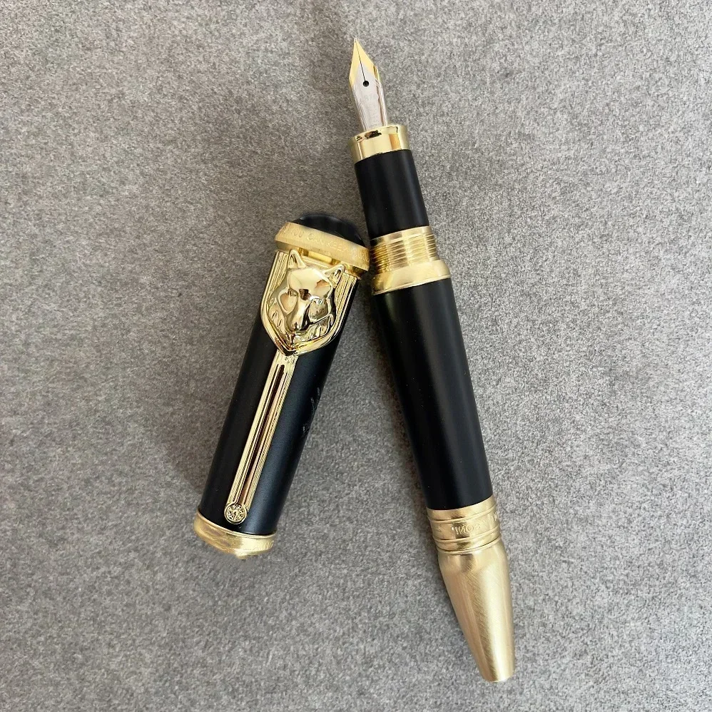 Luxury Writer Signature Edition Rudyard Kipling Ballpoint Pen Stationery With Embossed Wolf Head Design Pen