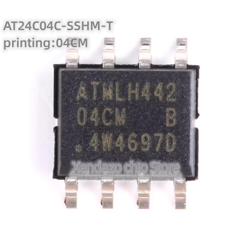 20pcs/lot AT24C04C-SSHM-T printing 04CM SOP-8 package Original genuine Memory chip