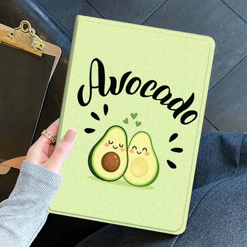 capa-de-tablet-fashion-cute-avocado-para-ipad-pro-air-mini-11-1-2-3-4-5-6-7-7ª-geracao-129-13-79-83-m3-m4-polegadas