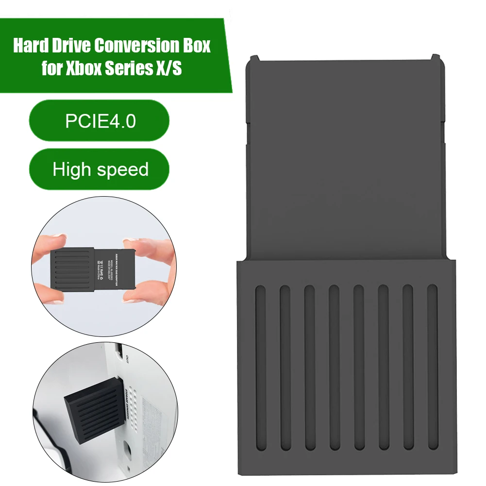 For Xbox Series X/S Hard Drive Conversion Box Replacement M.2 NVME SSD Expansion Card Box Supports PCIe 4.0 Games Accessories