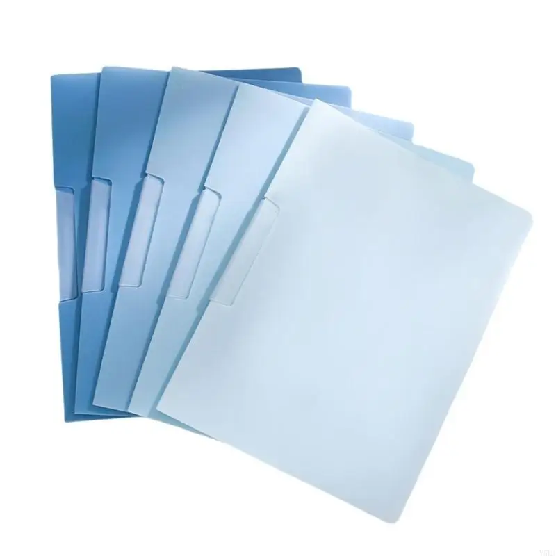 Y5LB 5Pcs File Paper Sleeve Letter Size Folder 14.6x9In Document Folder Hold 30 Sheet