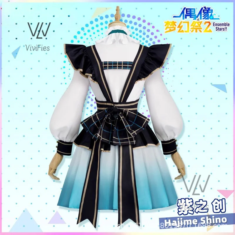 Sh37HajRob Cosplay Costume, Ensemble Stars es2, Perruque, Uniformes de Scène, Sweet Girl Lolita Maid fur s, Tenues d'Halloween, Carnaval trempé