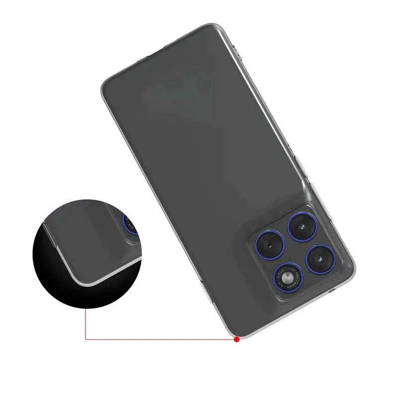 حافظة لهاتف موتورولا إيدج 70 Edge70 5G حافظة شفافة بسيطة ونحيفة وناعمة من البولي يوريثان الحراري لهاتف موتو X70 Air X70Air Fundas Capa #2