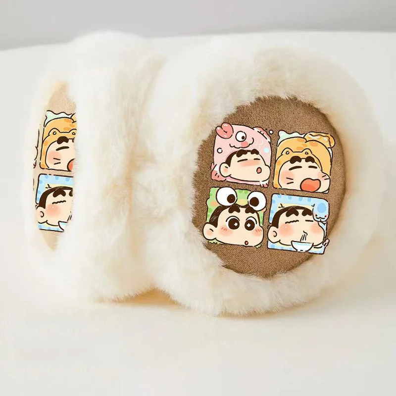 Anime cartoon Crayon Shin chans winter plush earmuffs kawaii outdoor warm windproof cycling anti-freeze ear protection ear bag