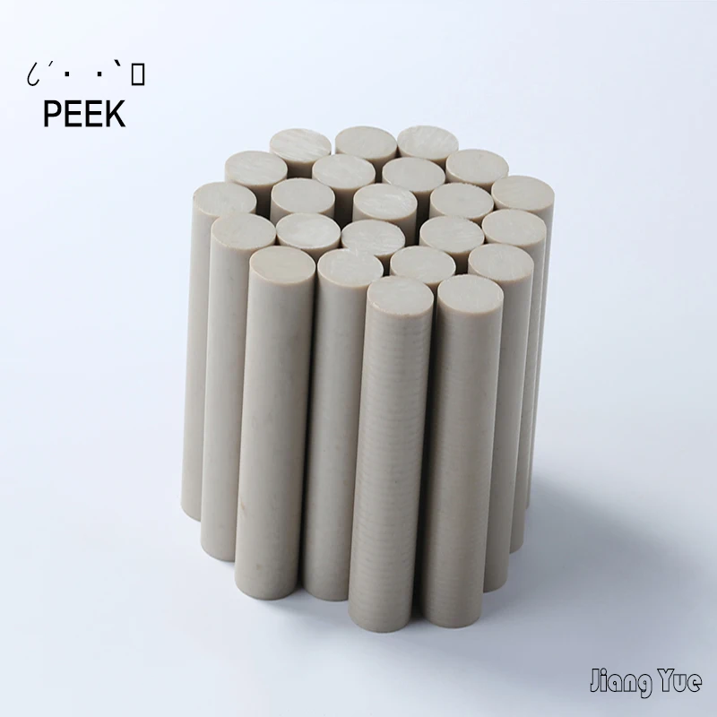 PEEK rod diameter 3-100mm Natural color high temperature resistant polyether copper rod length 500mm