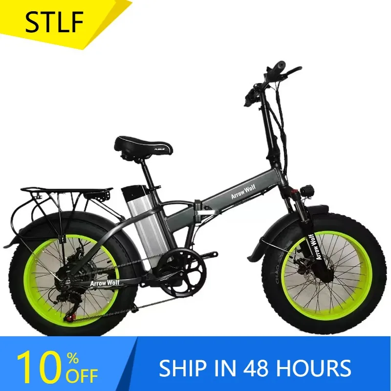 YTYIN CG 20 Inch Folding Aluminum Alloy Electric Bicycle Wide Tire Folding Electric Bicycle Snow Electric Bicycle