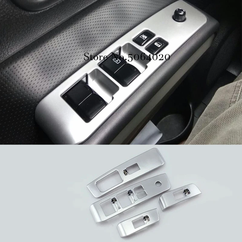 

ABS Matte Glass Switch Door Window Button Decoration Panel Cover Trim Car-styling For Nissan X-Trail X trail T31 2008-2013 4pcs
