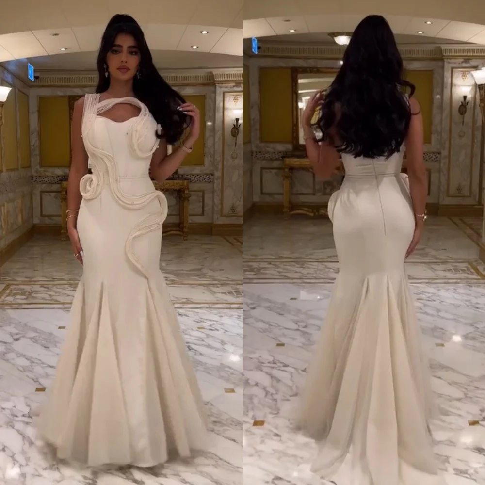 Customized Exquisite Jersey Sequined Pleat Pattern Trumpet Sweetheart Long Dresses Bespoke Occasion Elegant
