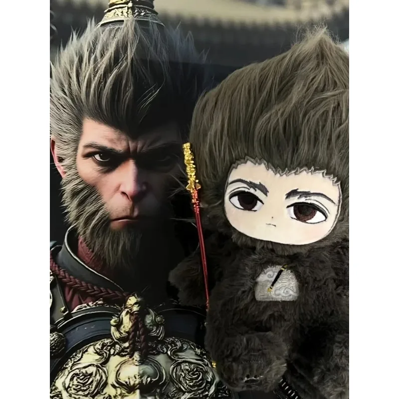 Pluszak 20 cm Gra Black Myth: Wukong Śliczny Wukong Zabawka Pluszowa dla Dzieci Fanów Cosplay Prezent Urodzinowy Świąteczny Kolekcjonerski Dekoracja Pokoju na Boże Narodzenie