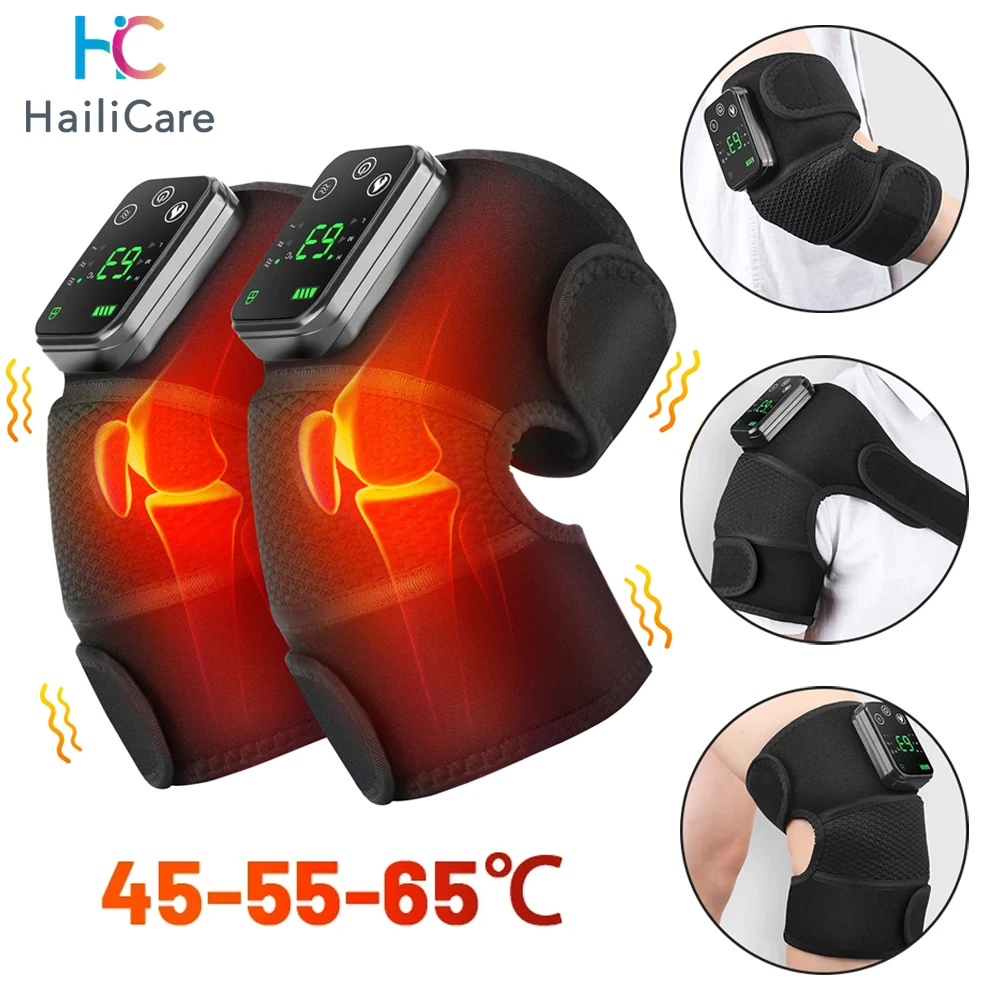 

Electric Shoulder Brace Heated Knee Massager Vibration Massage Black Support Strap for Joint Pain Relief Health Care Shoulder