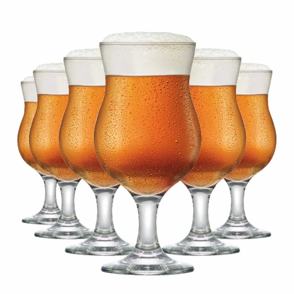 Set Of 400ml Glass Beers For Beer Or Chopp Panama 6 Pieces With Free Shipping For All Brazil Except North