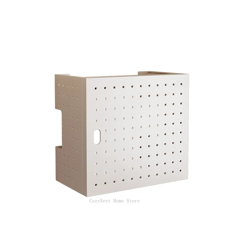 Openable Water Heater Shield Gas Line Decorative Hole Plate Pipe Hiding Baffle Multifunctional Kitchen Storage Shelf