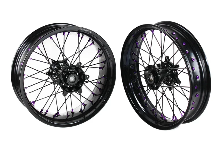 Home delivery  Customizable Supermoto wheel sets fit cr crf crf-x 125/250/450