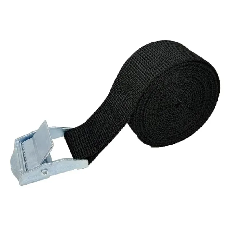1M for Luggage Bag Cargo Straps with Buckle Tie-Down Belt for Motorcycle Car Bicycle Metal Tow Rope Strong Ratchet Fixing Belt