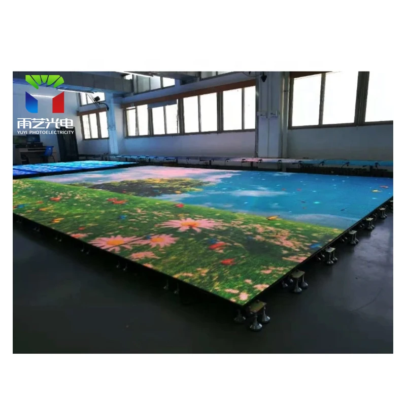 كامل اللون بلاط الأرضيات التفاعلية التعريفي شاشة Led بلاط الأرضيات قاعة المعارض شاشة تفاعلية P6.25 شاشة Led